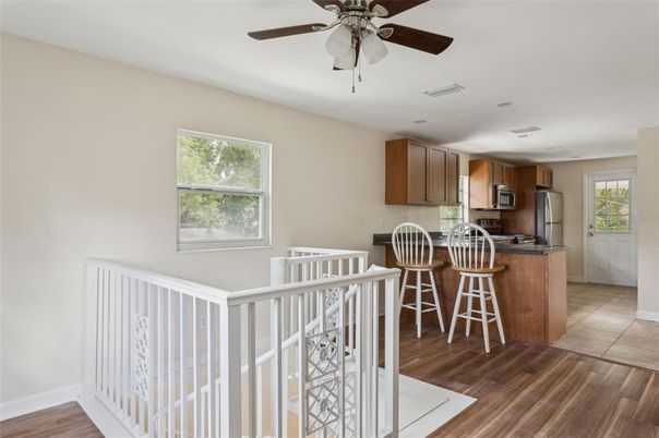 Interior, Kitchen, Wood Texture Flooring