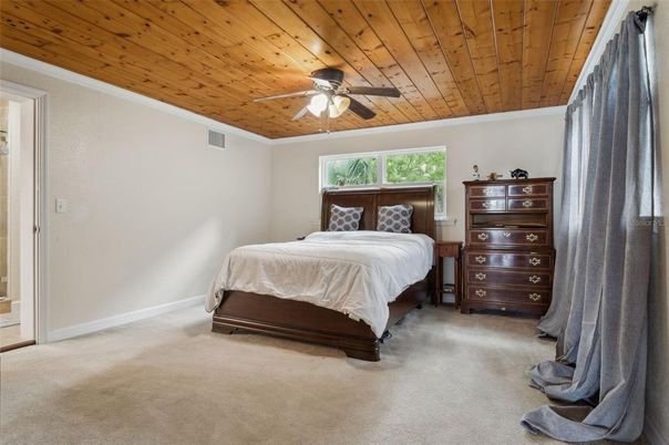 Bedroom, Interior, Wooden Ceilings