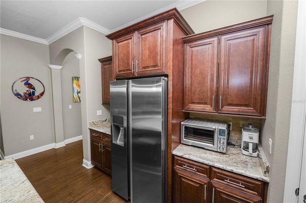 Interior, Kitchen, Wood Texture Flooring