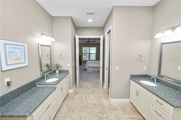Bathroom, Bedroom, Dual Sink Vanities, Interior, Recessed Lighting