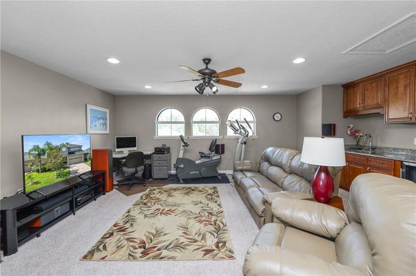 Fitness Equipment, Home Office, Interior, Recessed Lighting