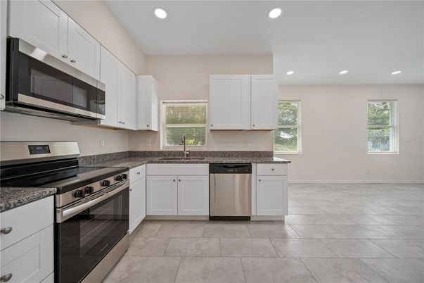 Interior, Kitchen, Recessed Lighting, Stainless Steel Appliances