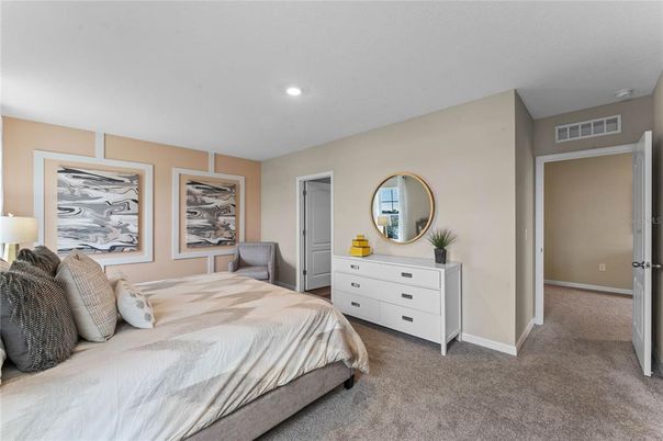 Bedroom, Interior, Recessed Lighting