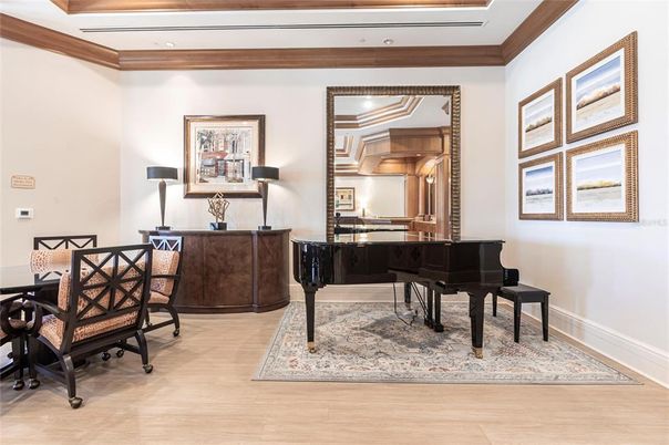 Interior, Piano, Recessed Lighting, Wood Texture Flooring