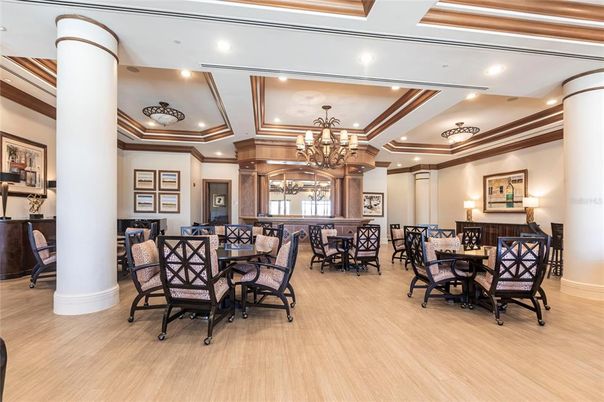 Chandelier, Dining room, Interior, Recessed Lighting, Wood Texture Flooring