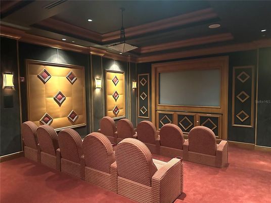 Home Theatre Room, Interior, Projection Screen, Recessed Lighting, Theatre Room