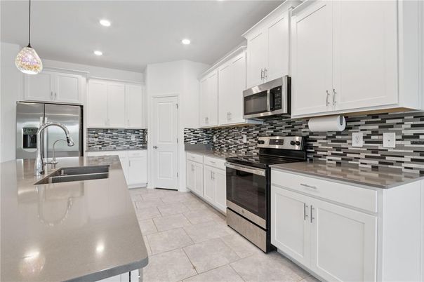 Interior, Kitchen, Pendant Lights, Recessed Lighting, Stainless Steel Appliances