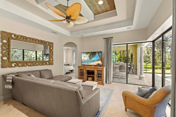 Interior, Living room, Recessed Lighting, Wooden Ceilings