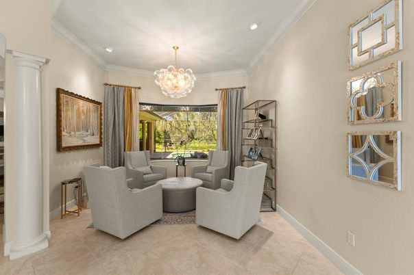 Chandelier, Dining room, Interior, Living room, Recessed Lighting
