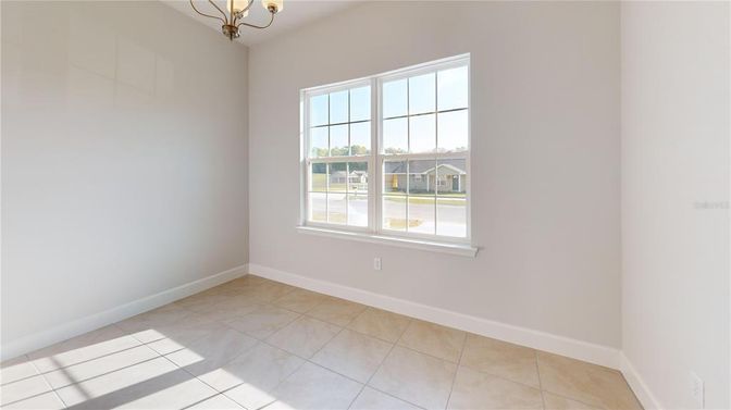 Chandelier, Empty room, Interior