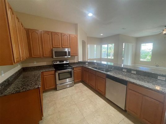 Interior, Kitchen, Recessed Lighting, Stainless Steel Appliances