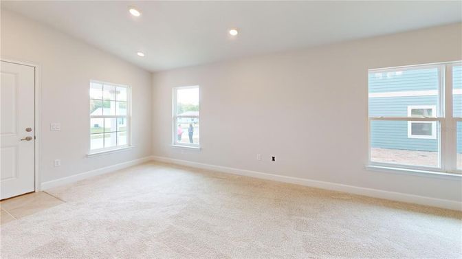 Empty room, Interior, Recessed Lighting