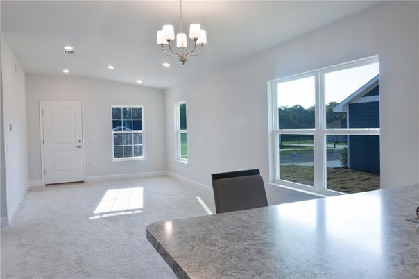 Chandelier, Dining room, Interior, Recessed Lighting