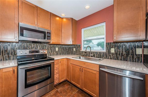 Interior, Kitchen, Recessed Lighting, Stainless Steel Appliances