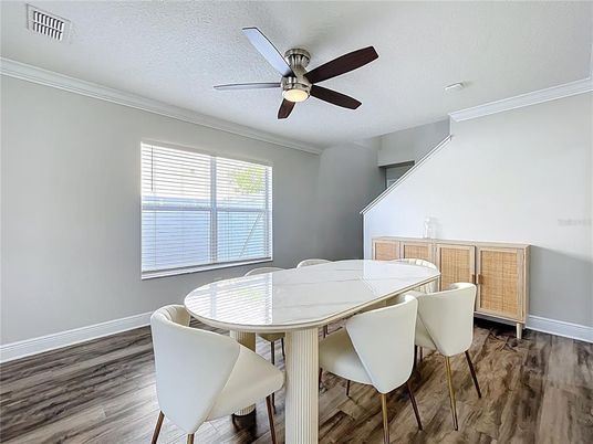 Dining room, Interior, Wood Texture Flooring