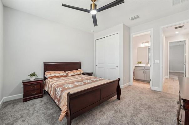 Bedroom, Interior, Recessed Lighting