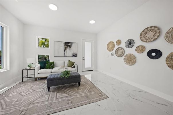 Interior, Marble, Recessed Lighting