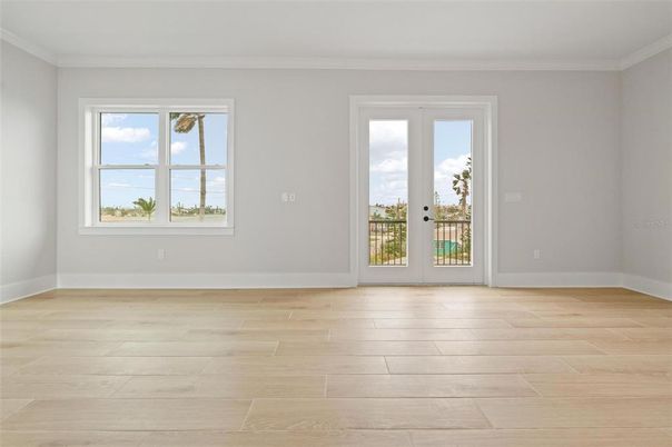 Empty room, Interior, Wood Texture Flooring