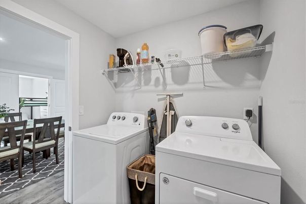 Interior, Utility Closets, Washer, Wood Texture Flooring