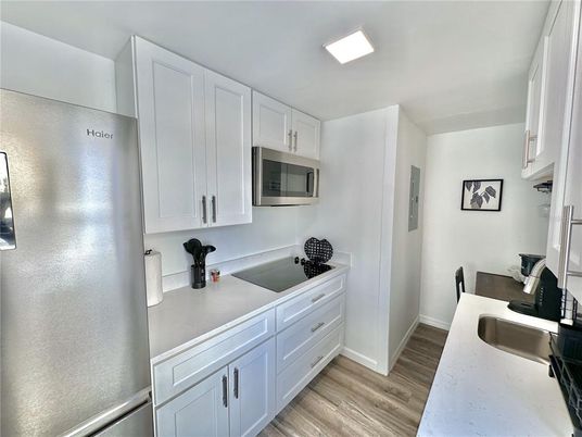 Interior, Kitchen, Wood Texture Flooring