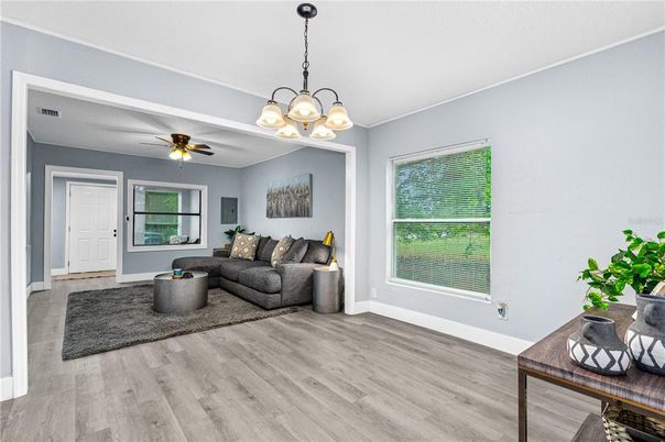 Chandelier, Interior, Living room, Wood Texture Flooring