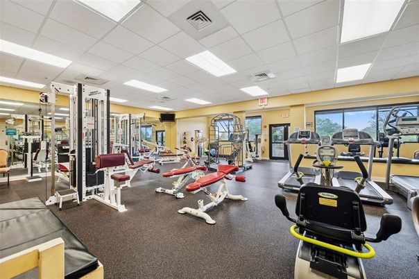 Fitness Equipment, Gym, Interior, Recessed Lighting