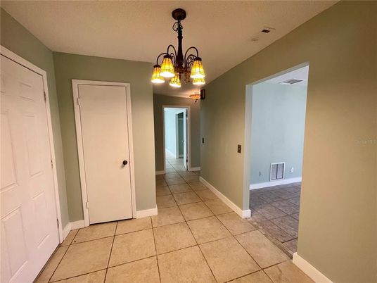 Chandelier, Empty room, Interior