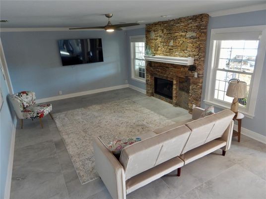 Fireplace, Interior, Living room, Stone Walls