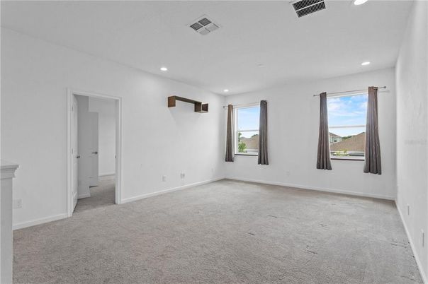 Empty room, Interior, Recessed Lighting