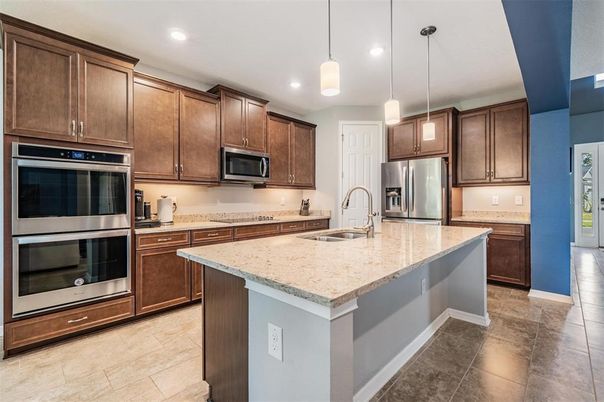 Interior, Kitchen, Pendant Lights, Recessed Lighting, Stainless Steel Appliances