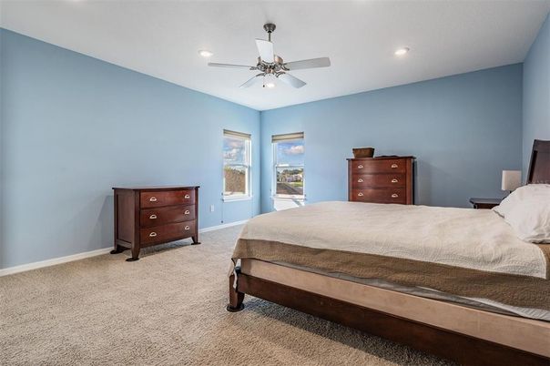 Bedroom, Interior, Recessed Lighting