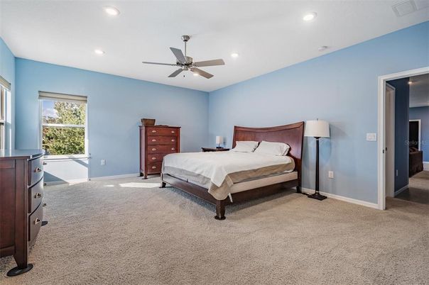 Bedroom, Interior, Recessed Lighting