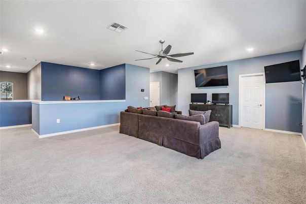 Interior, Living room, Recessed Lighting