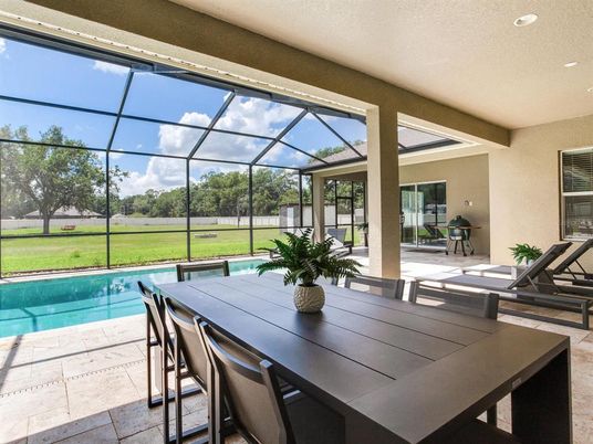 Dining room, Glass Ceilings, Interior, Pool, Sun Room
