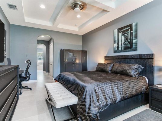 Bedroom, Interior, Recessed Lighting