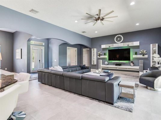 Fireplace, Interior, Living room, Recessed Lighting