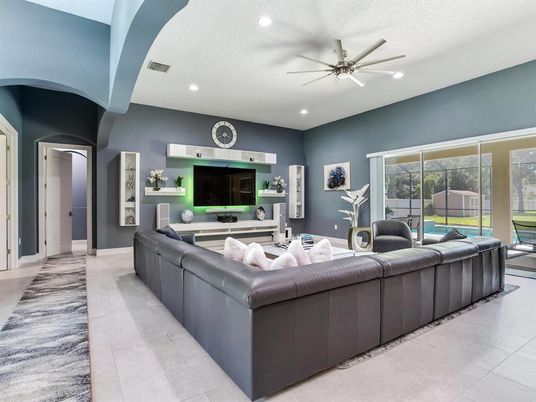 Interior, Living room, Recessed Lighting