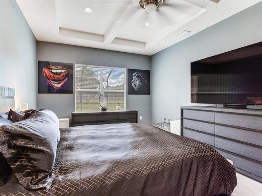 Bedroom, Interior, Recessed Lighting