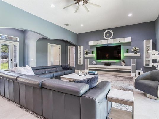 Interior, Living room, Recessed Lighting