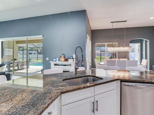 Dining room, Interior, Kitchen, Pendant Lights, Recessed Lighting