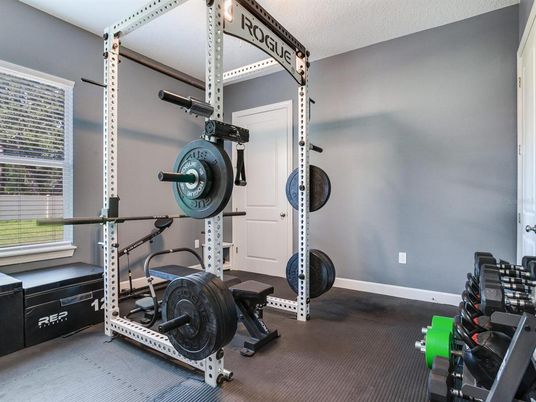 Fitness Equipment, Interior, Wood Texture Flooring