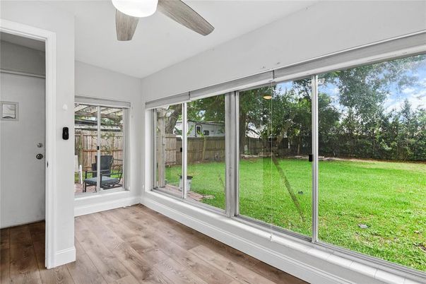 Interior, Sun Room, Wood Texture Flooring