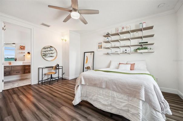 Bedroom, Interior, Wood Texture Flooring
