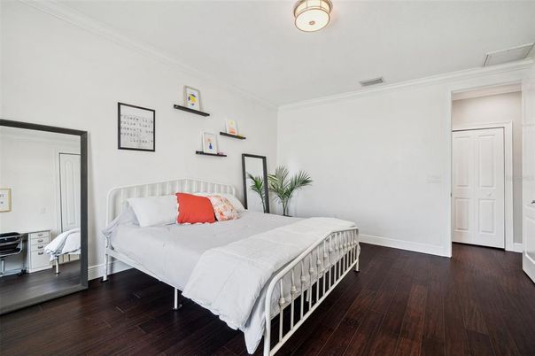 Bedroom, Interior, Wood Texture Flooring
