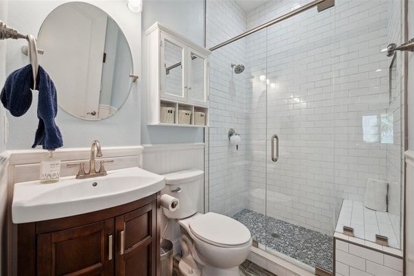 Bathroom, Glass Shower, Interior