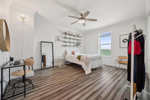 Bedroom, Interior, Water, Wood Texture Flooring