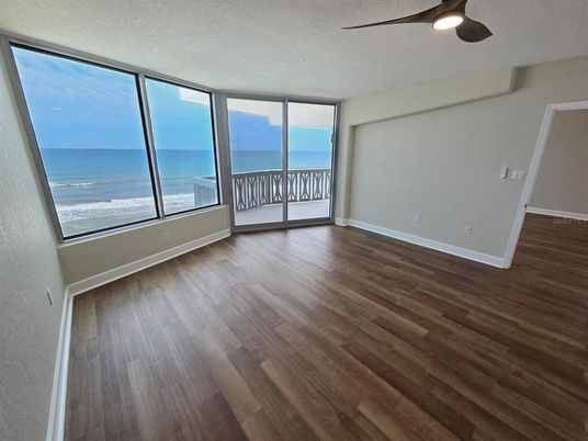 Empty room, Interior, Water, Wood Texture Flooring