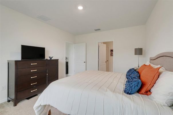 Bedroom, Interior, Recessed Lighting