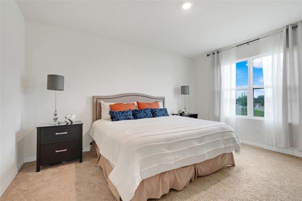 Bedroom, Interior, Recessed Lighting