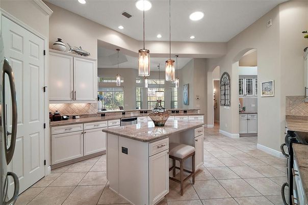 Interior, Kitchen, Pendant Lights, Recessed Lighting
